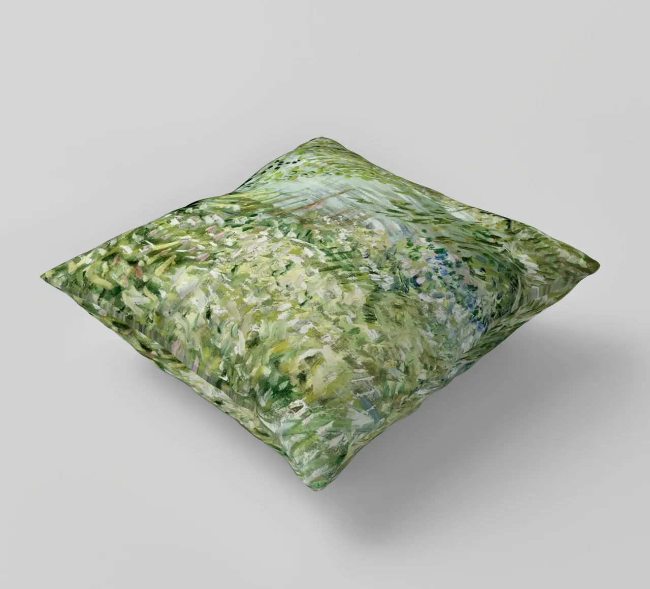 Van Gogh - River Bank in Springtime Print decorative cushion by Sylviepaint