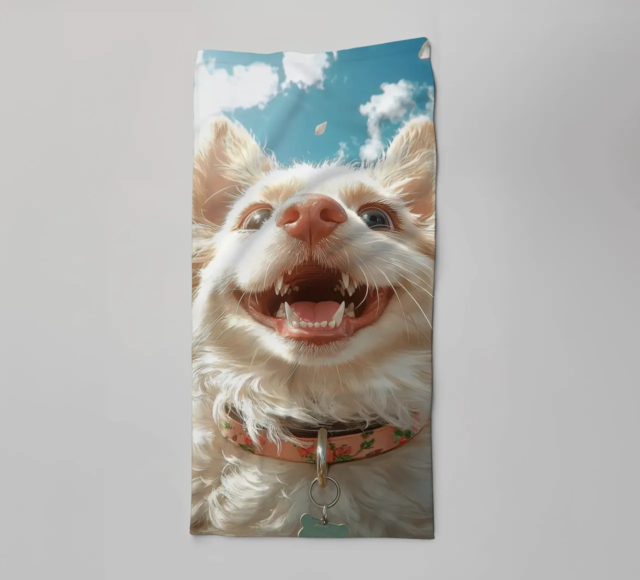 Lovely dog towel by Cute Art