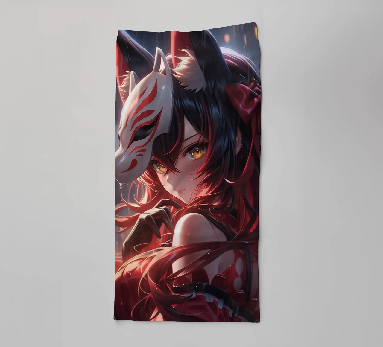 Anime Samurai Girl towel by Fleur de Lys