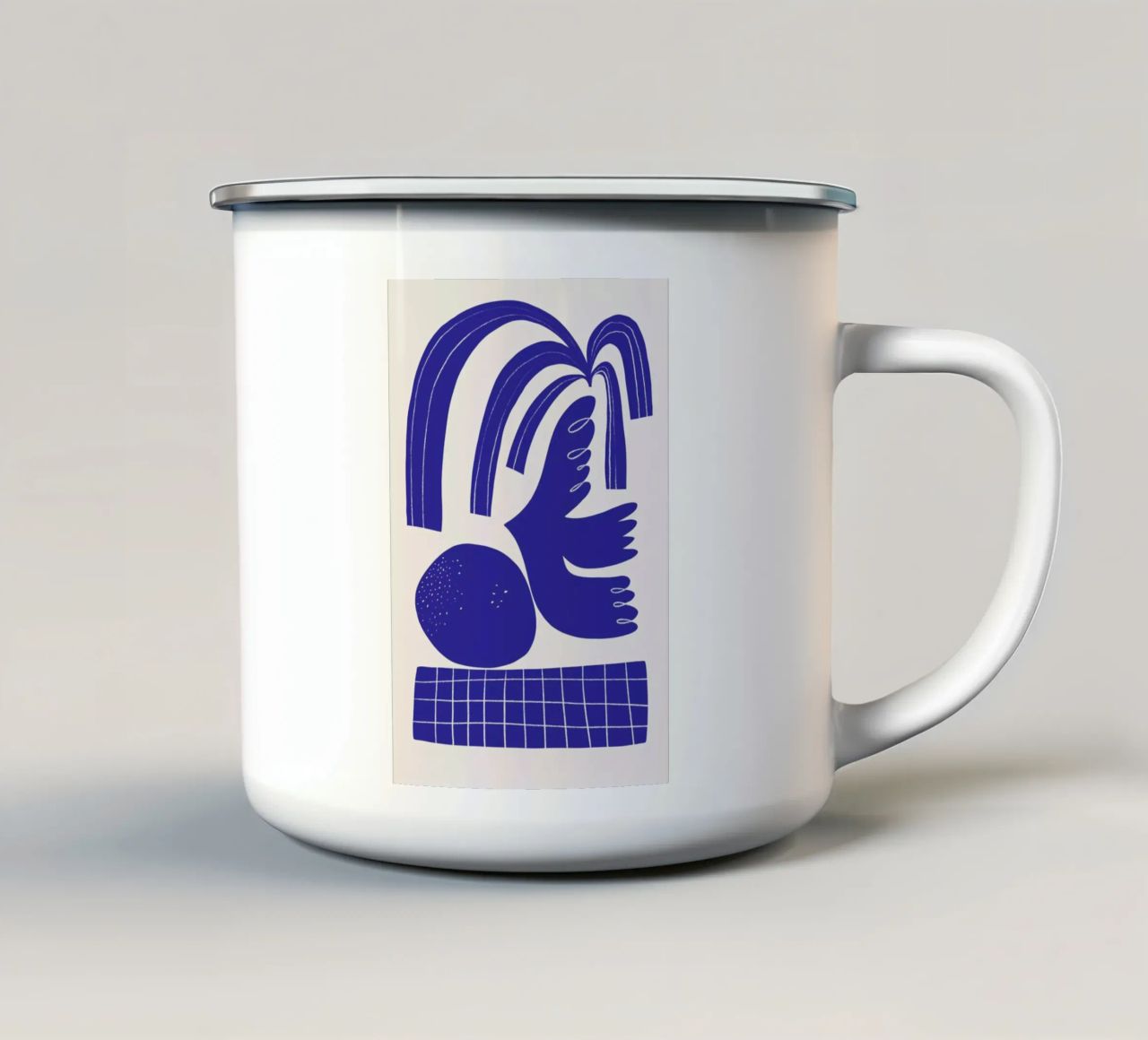 Living Shapes tazza in smalto da Pure