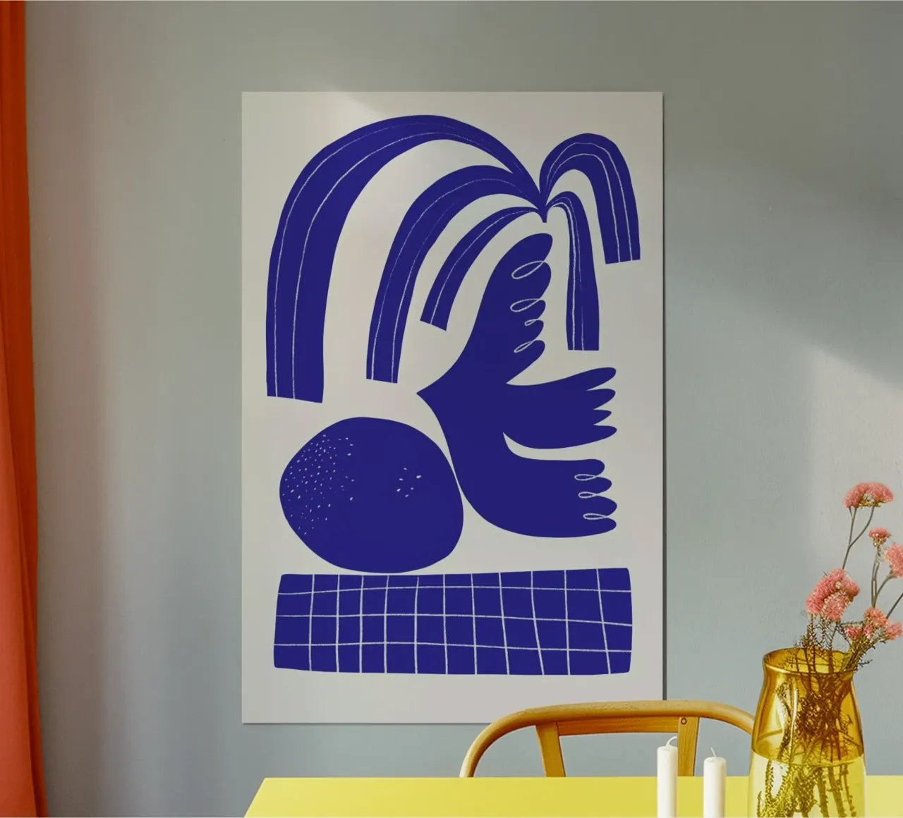 Living Shapes poster con telaio in legno da Pure