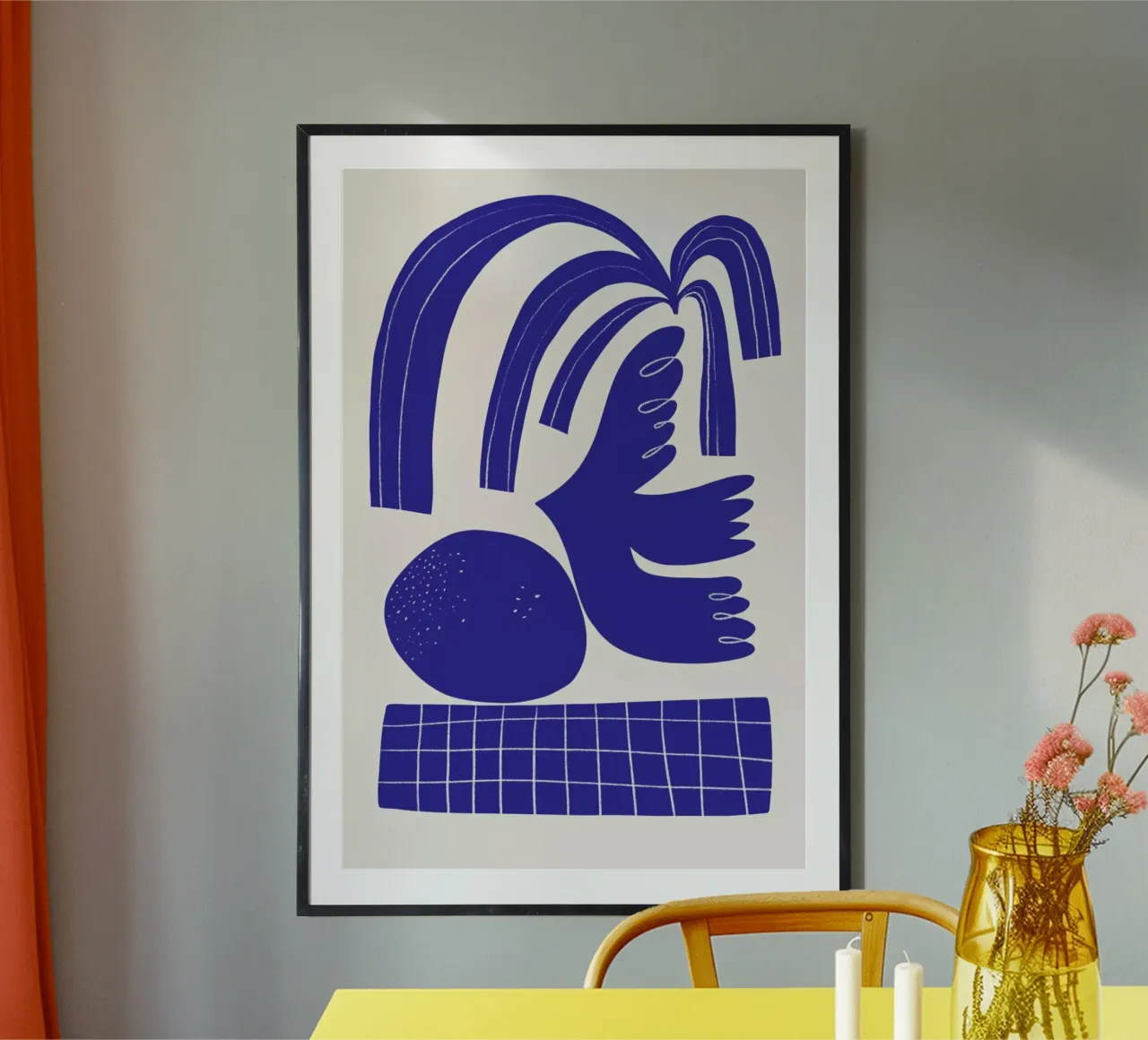 Living Shapes poster con telaio in legno da Pure