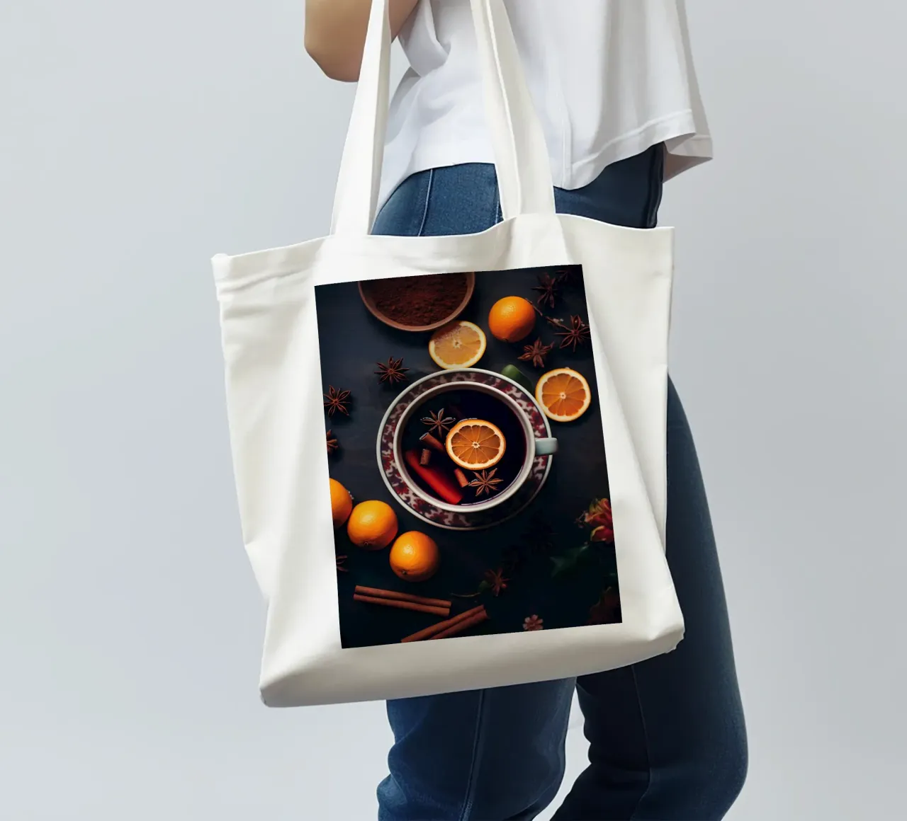 Christmas Mulled Wine tote bag by Fleur de Lys