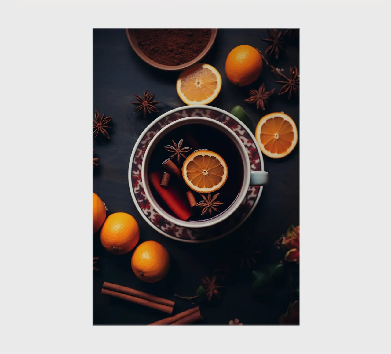 Vin chaud de Noël carnet de notes de Fleur de Lys