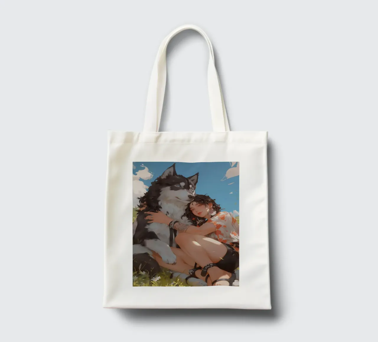 Compagno selvaggio borsa in juta da Cute Art