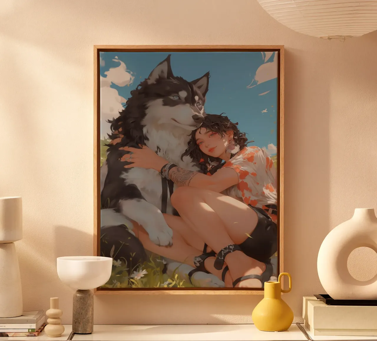 Compagno selvaggio tela da Cute Art