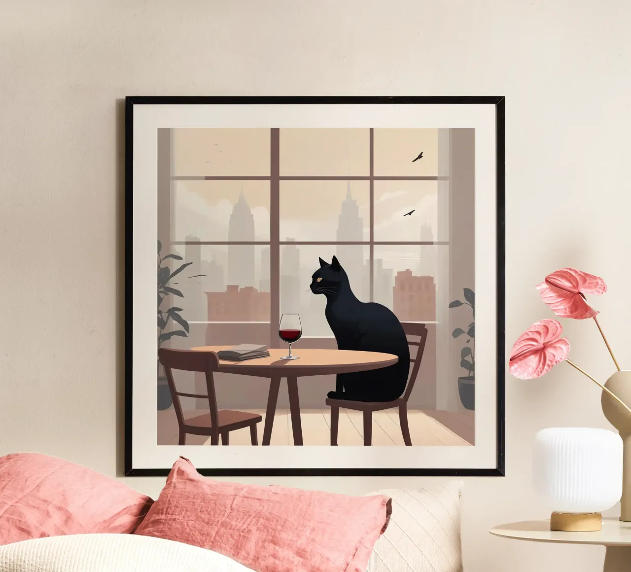 Lonely Cat hahnemühle by Cute Art