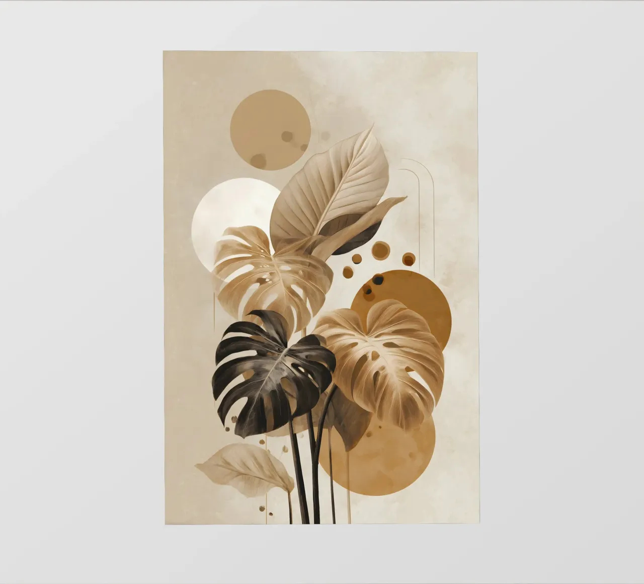 Arte Monstera pellicola backlit da Studio Verde
