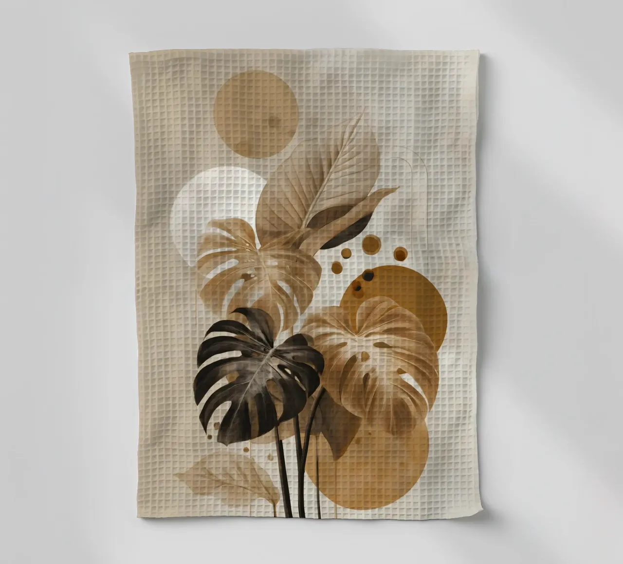 Monstera Art tea towel by Studio Verde