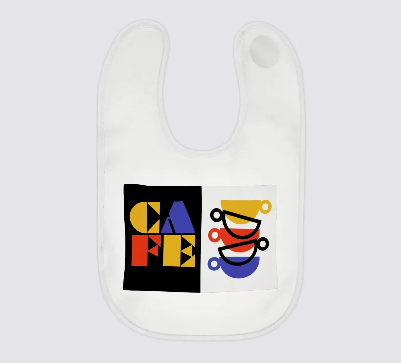 Café baby slabbetje van Bo Lundberg