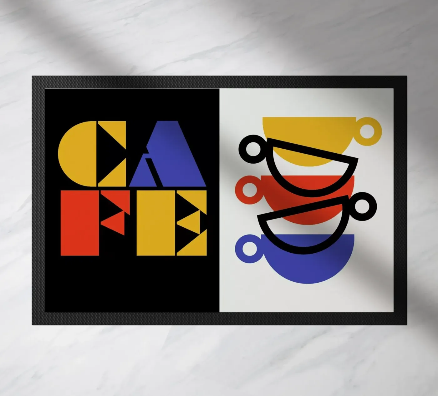 Cafe doormat by Bo Lundberg