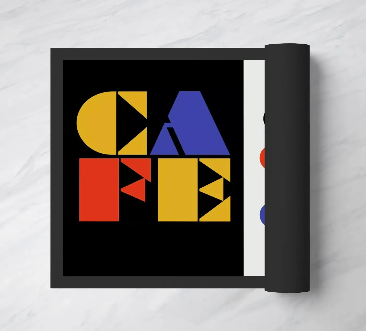 Cafe doormat by Bo Lundberg