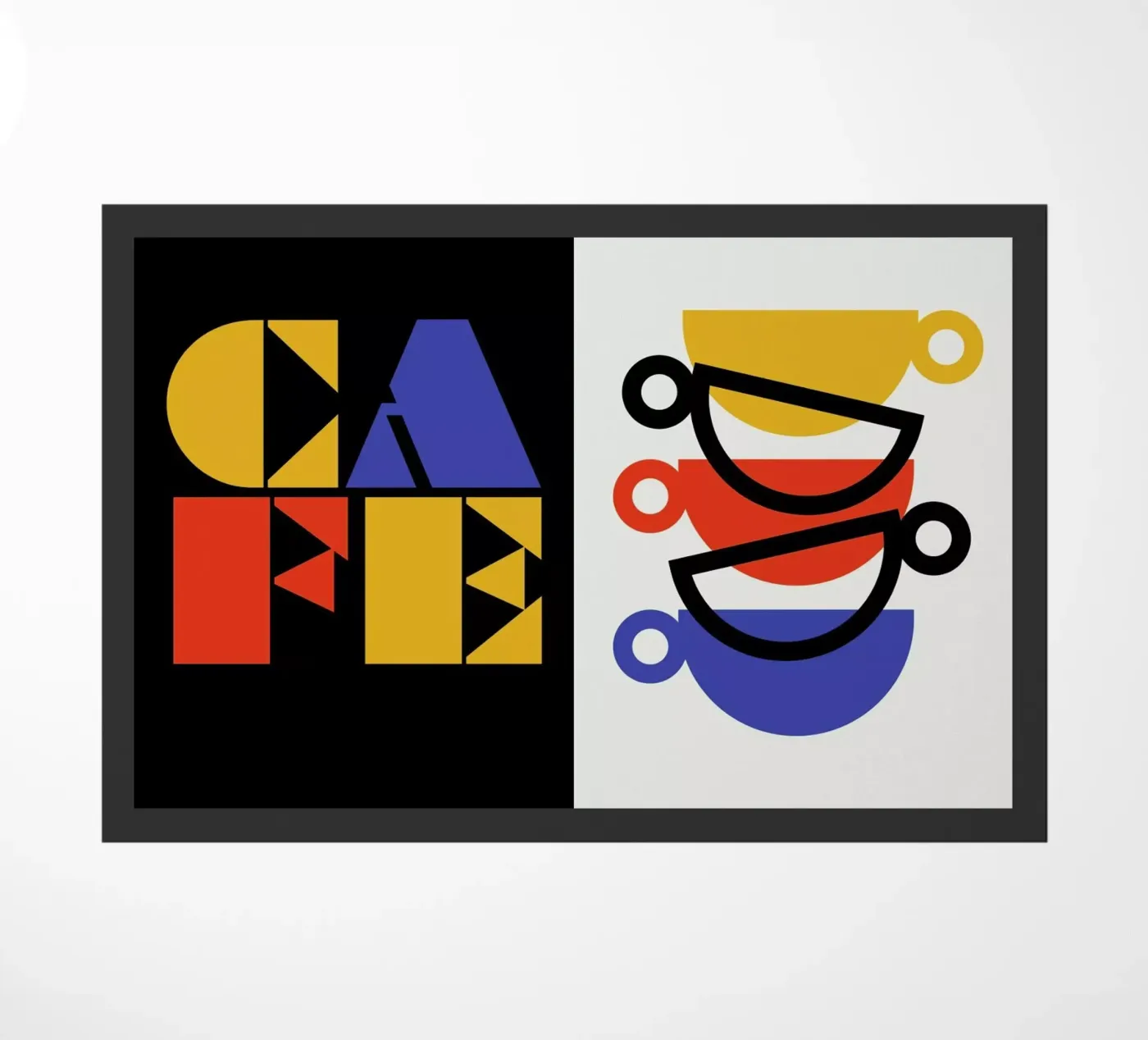 Cafe doormat by Bo Lundberg
