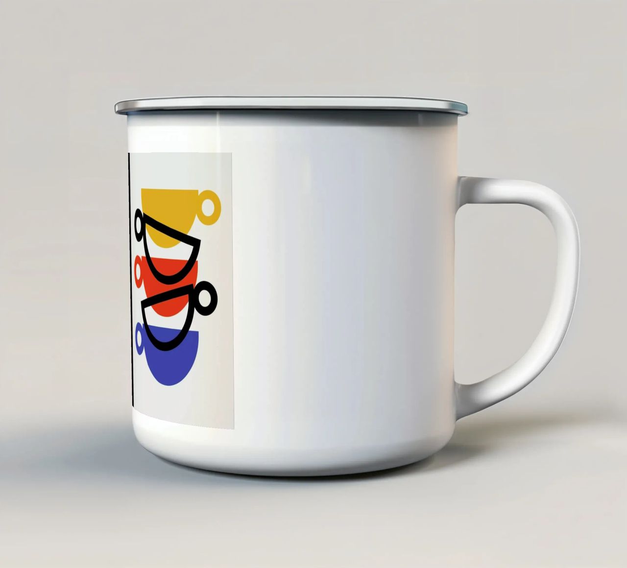 Café mug en émail de Bo Lundberg
