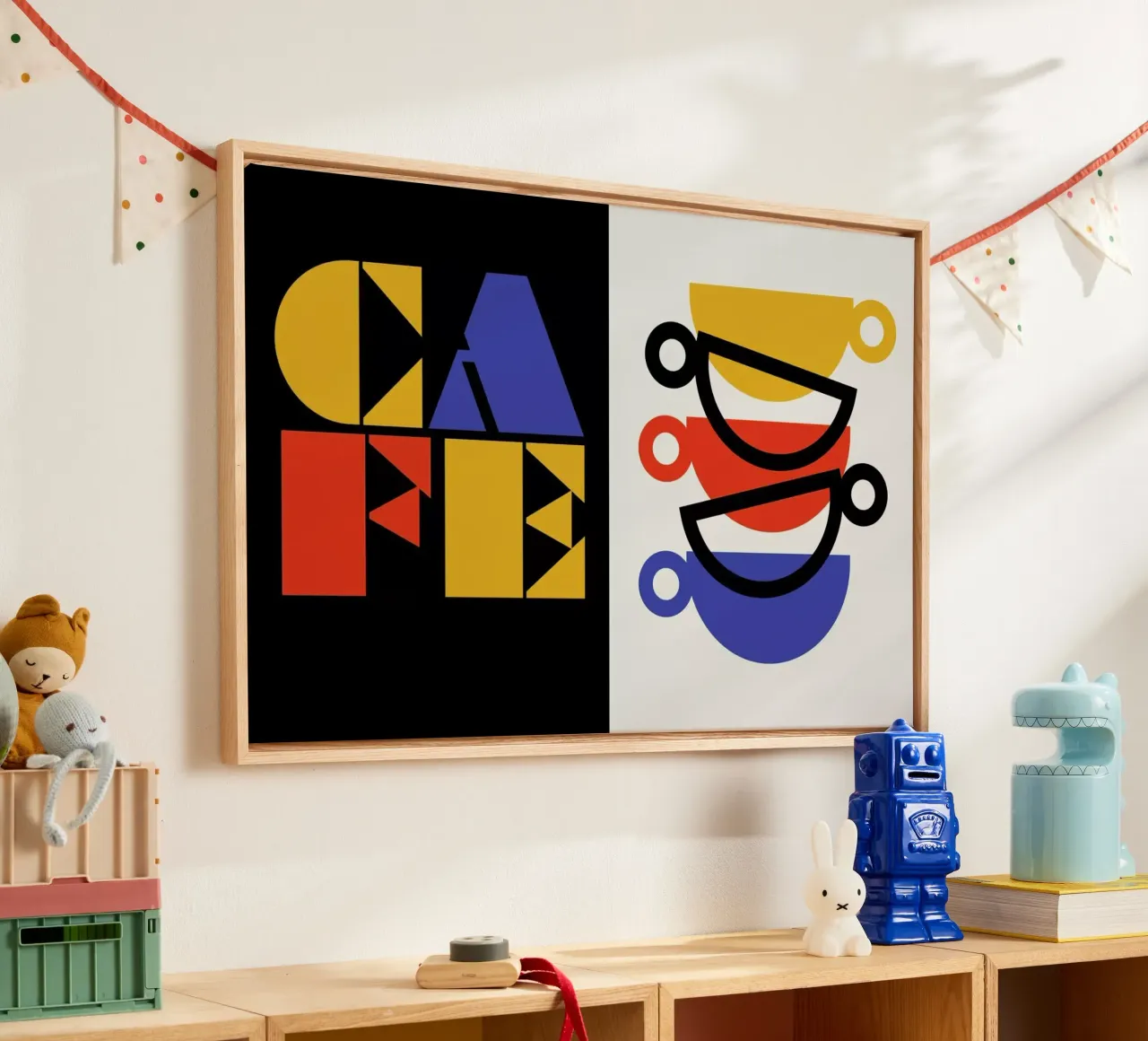 Caffè tela con Cornice a cassetta da Bo Lundberg