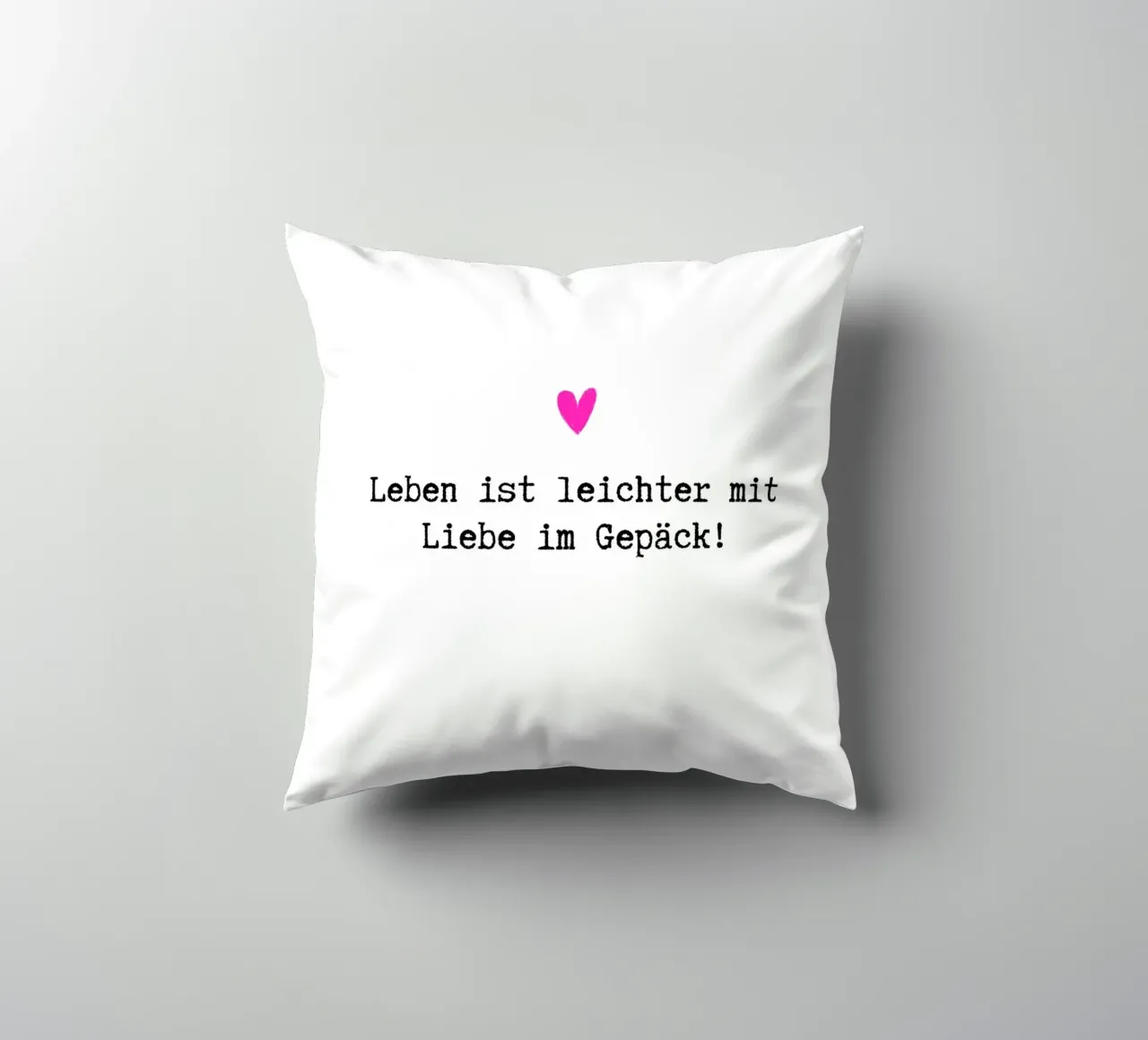 Liebe im Gepäck cuscino da DigiWunderwerk