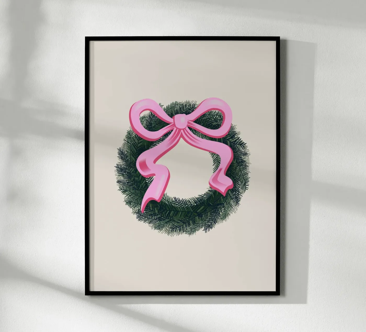 Christmas Wreath Poster von Xmas Collection by Palmartprints