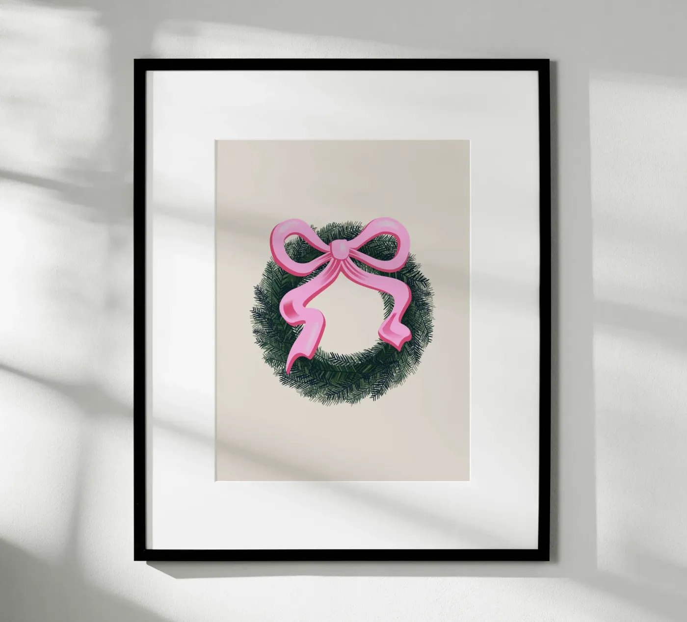 Christmas Wreath Poster von Xmas Collection by Palmartprints