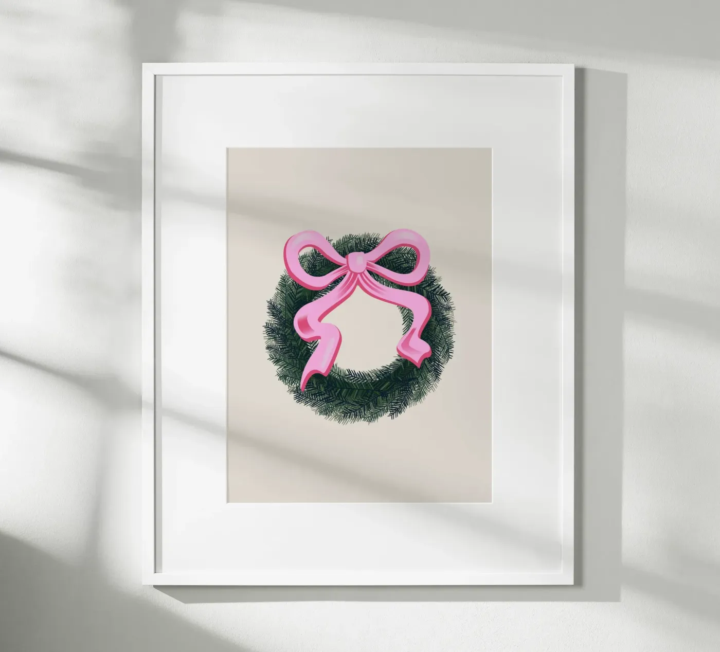 Christmas Wreath Poster von Xmas Collection by Palmartprints