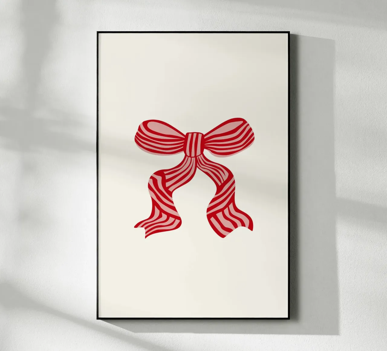 Red Festive Ribbon plexiglass da karenmenzenbach