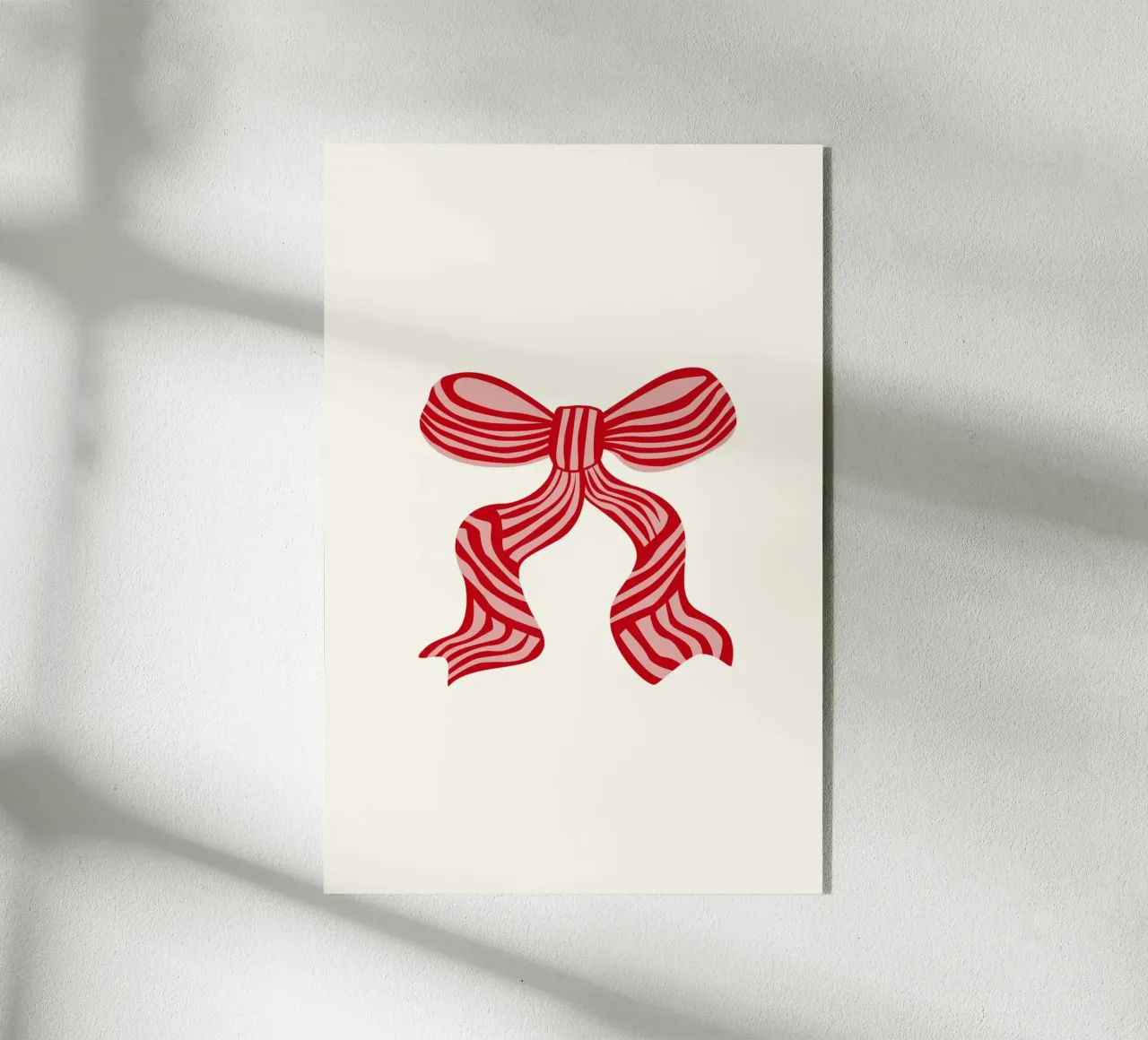 Red Festive Ribbon plexiglass da karenmenzenbach