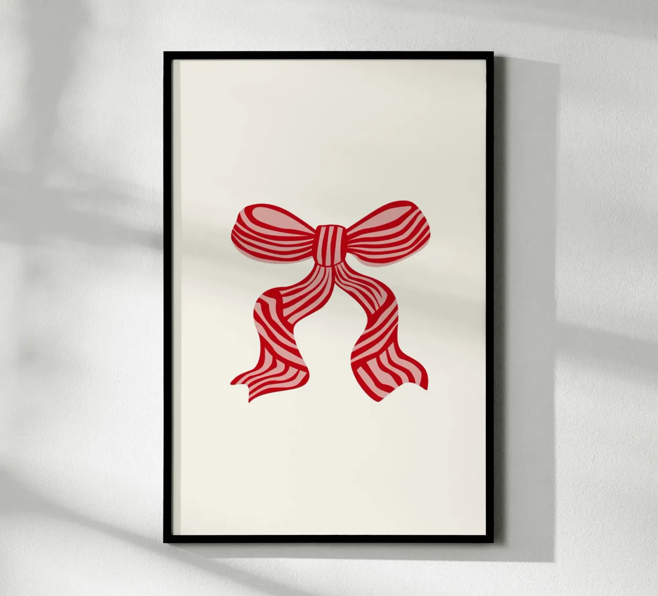 Red Festive Ribbon carta hahnemühle da karenmenzenbach
