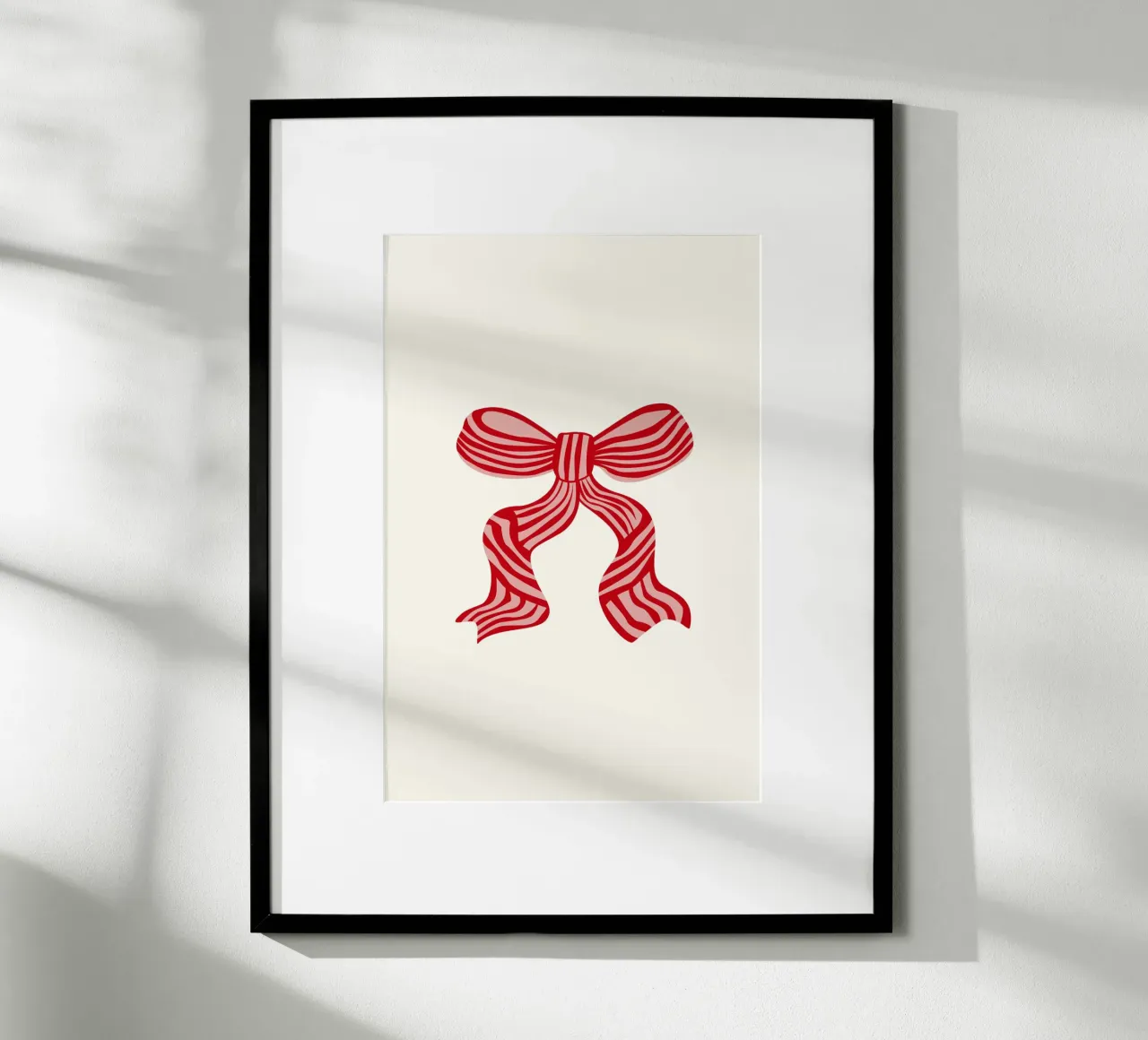 Red Festive Ribbon carta hahnemühle da karenmenzenbach