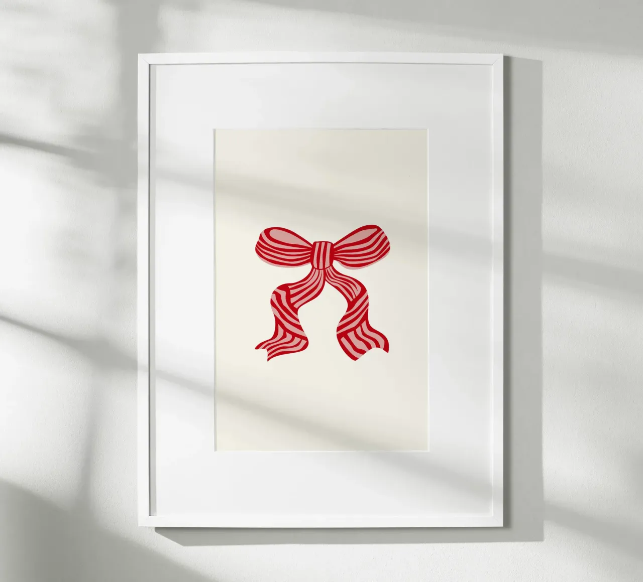 Red Festive Ribbon carta hahnemühle da karenmenzenbach