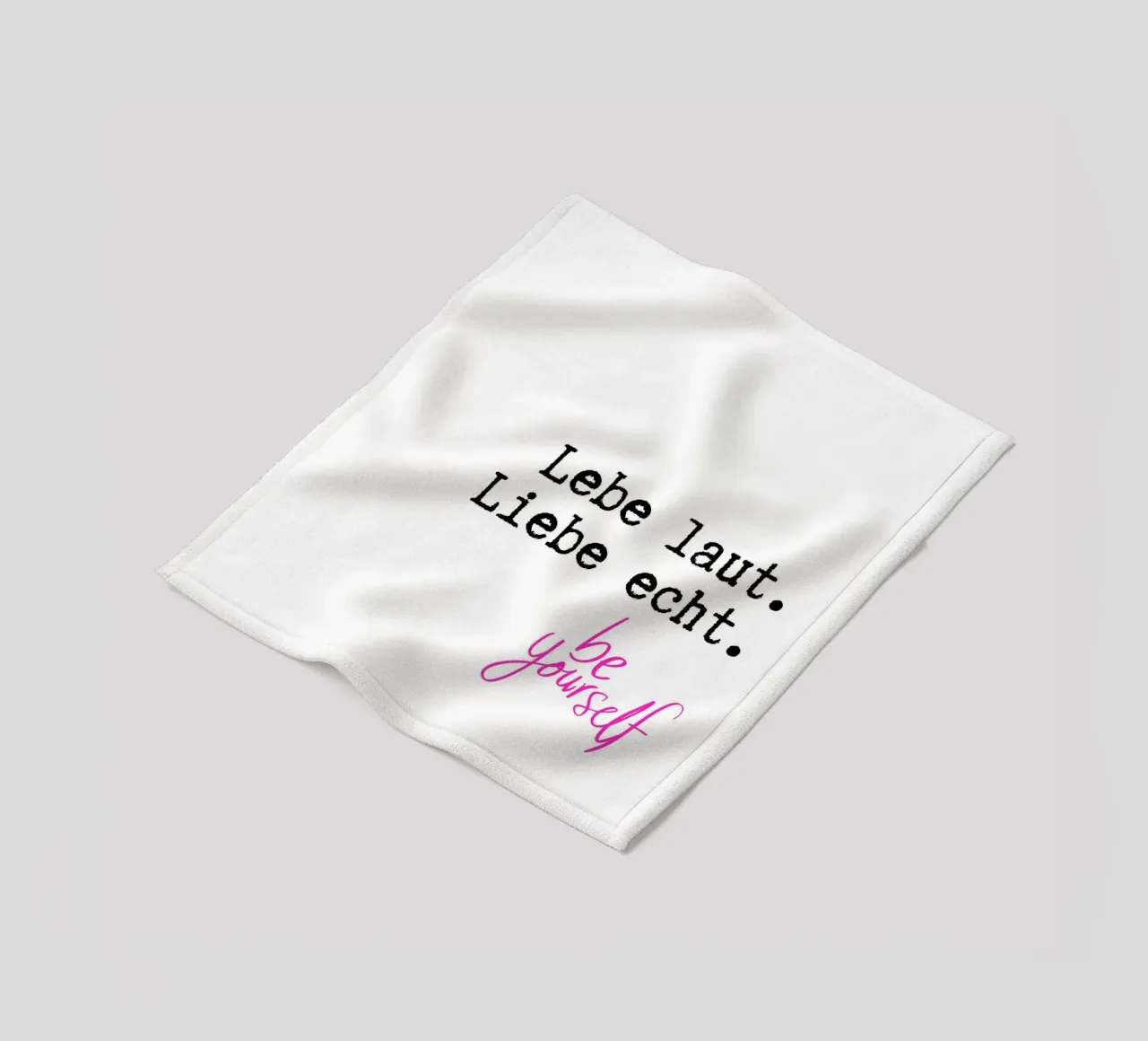 Lebe laut. Liebe echt. coperta in pile da DigiWunderwerk