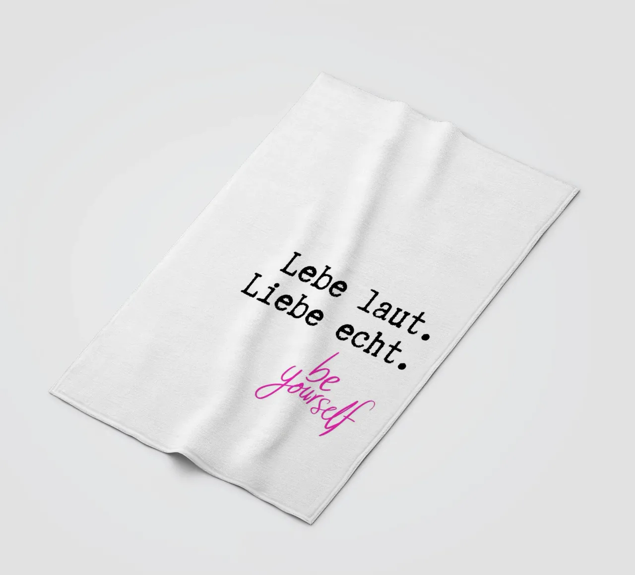 Lebe laut. Liebe echt. coperta in pile da DigiWunderwerk