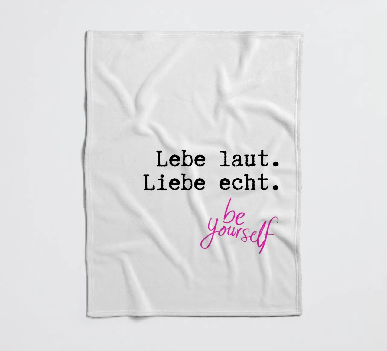 Lebe laut. Liebe echt. coperta in pile da DigiWunderwerk