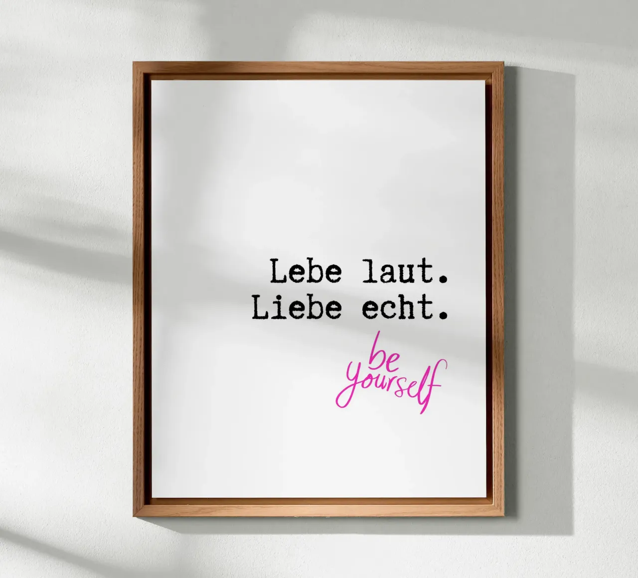 Lebe laut. Liebe echt. pannello forex da DigiWunderwerk