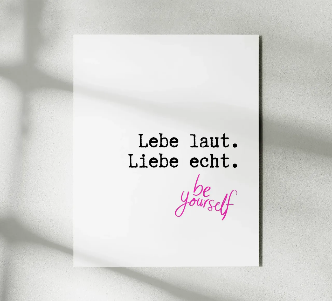 Lebe laut. Liebe echt. pannello forex da DigiWunderwerk