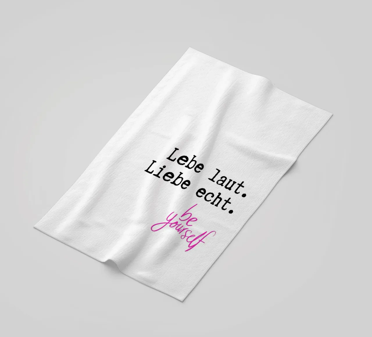 Lebe laut. Liebe echt. telo mare da DigiWunderwerk