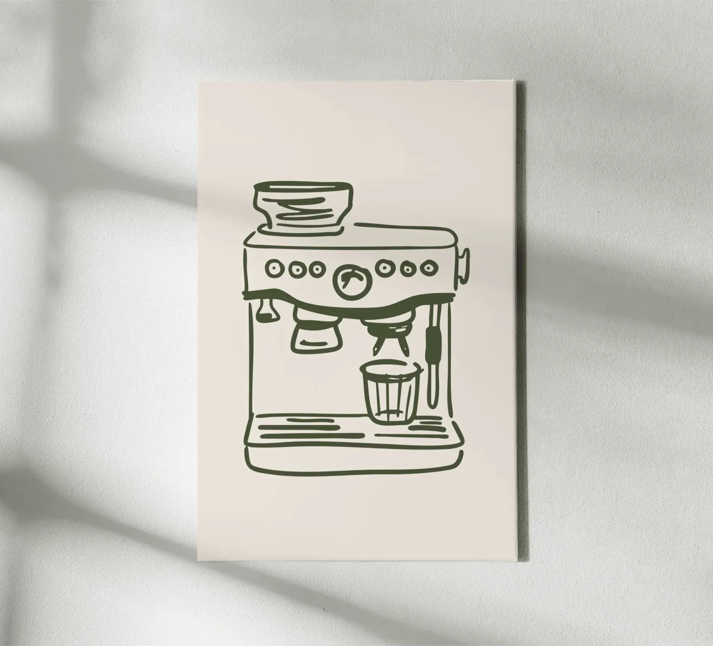 Coffee Machine tela da Trend Collection by Palmartprints