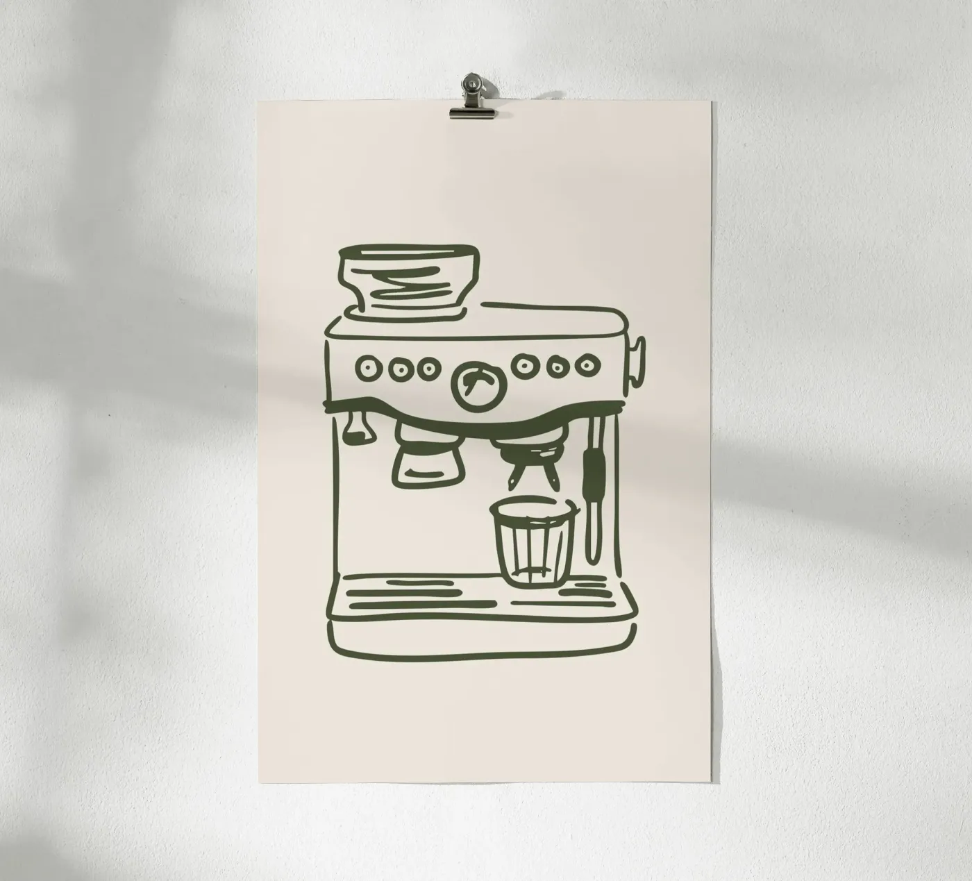 Coffee Machine Poster von Trend Collection by Palmartprints