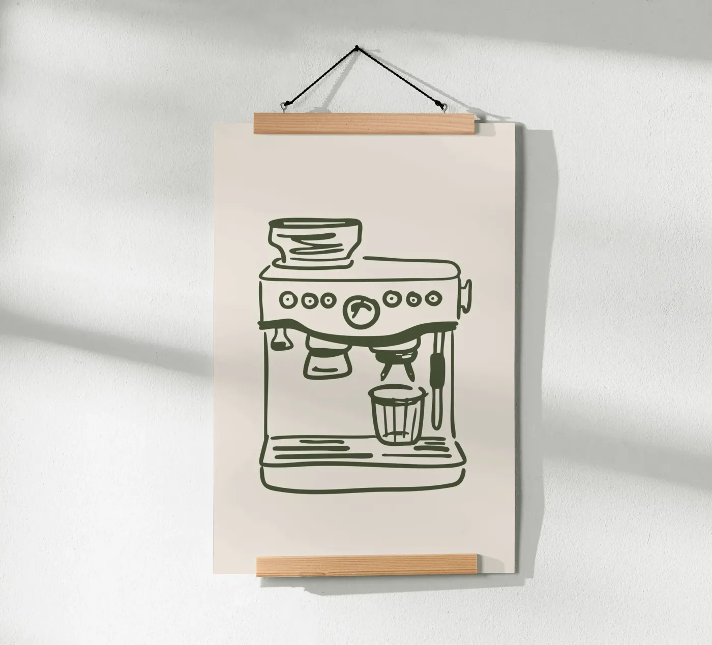 Coffee Machine Poster von Trend Collection by Palmartprints
