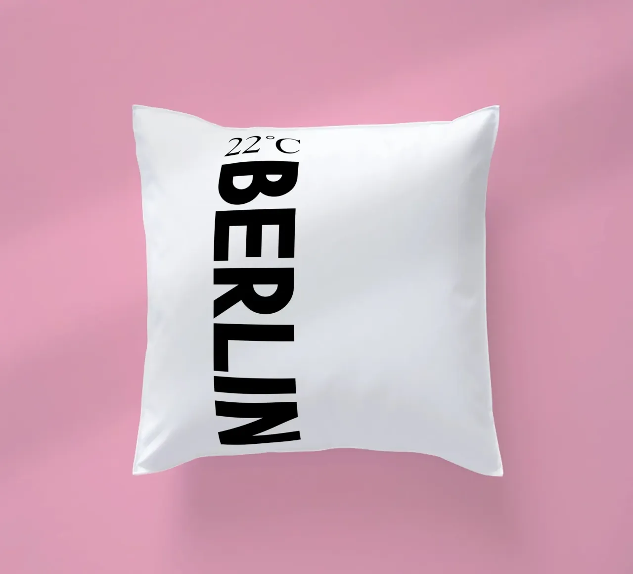 Berlin decorative cushion by YV TYPOGRAPHY