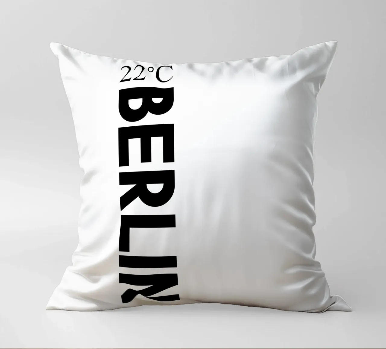 Berlin decorative cushion by YV TYPOGRAPHY