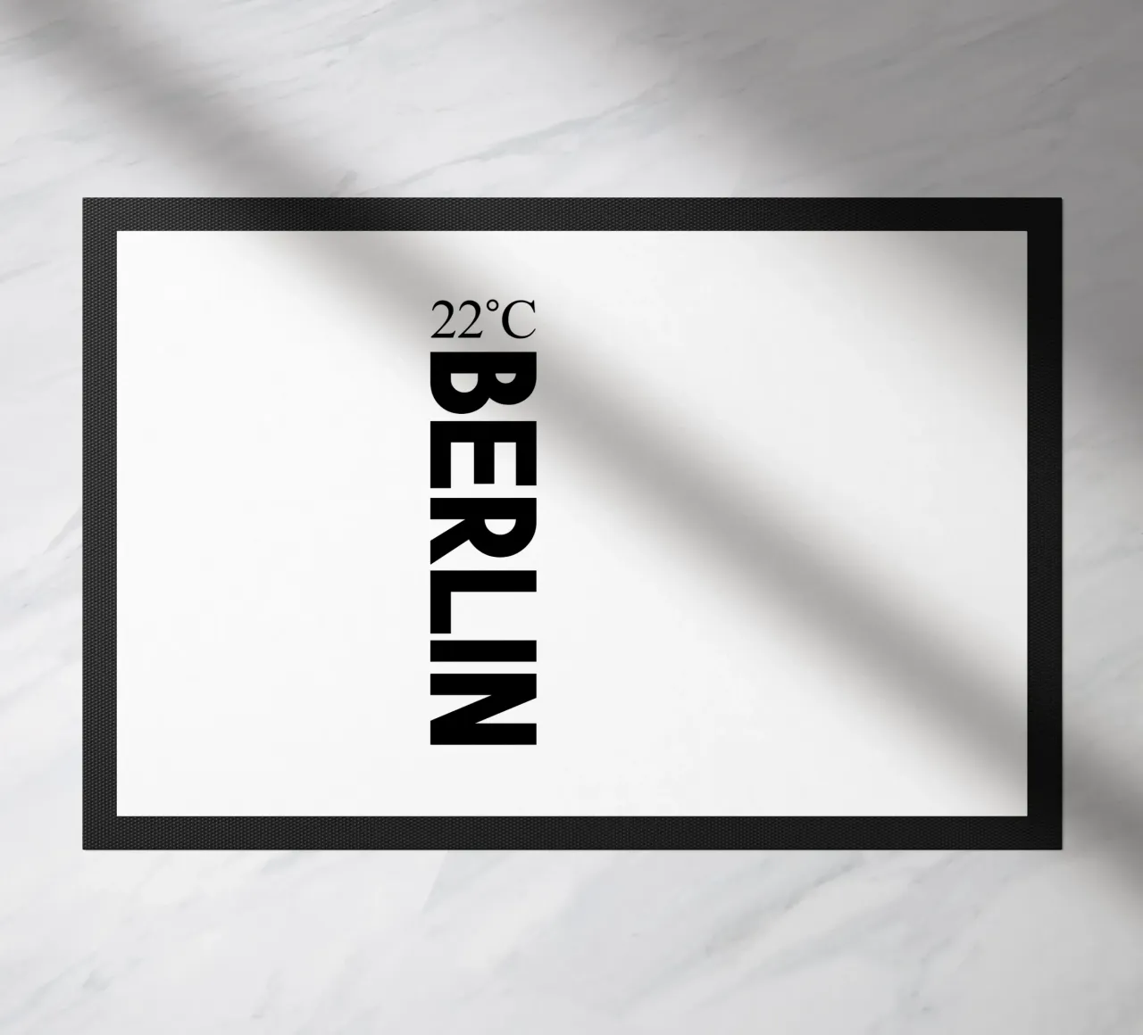 Berlin doormat by YV TYPOGRAPHY