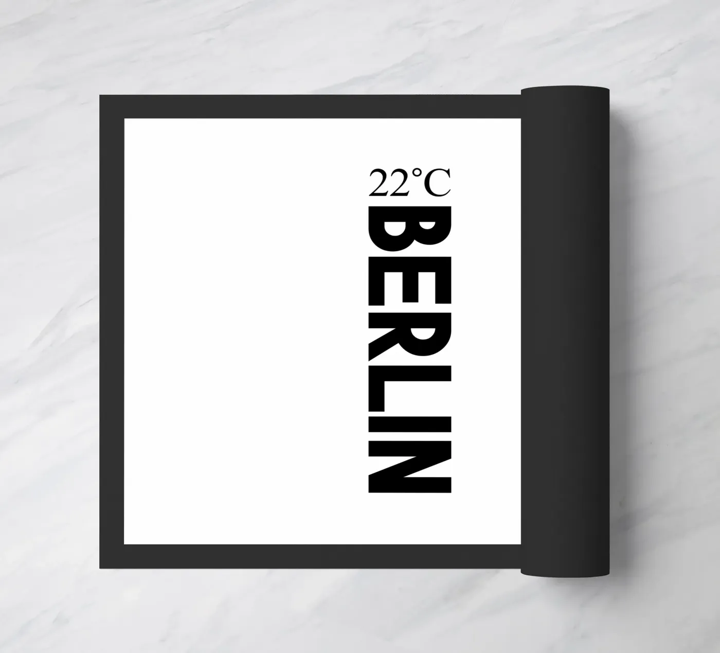 Berlin doormat by YV TYPOGRAPHY