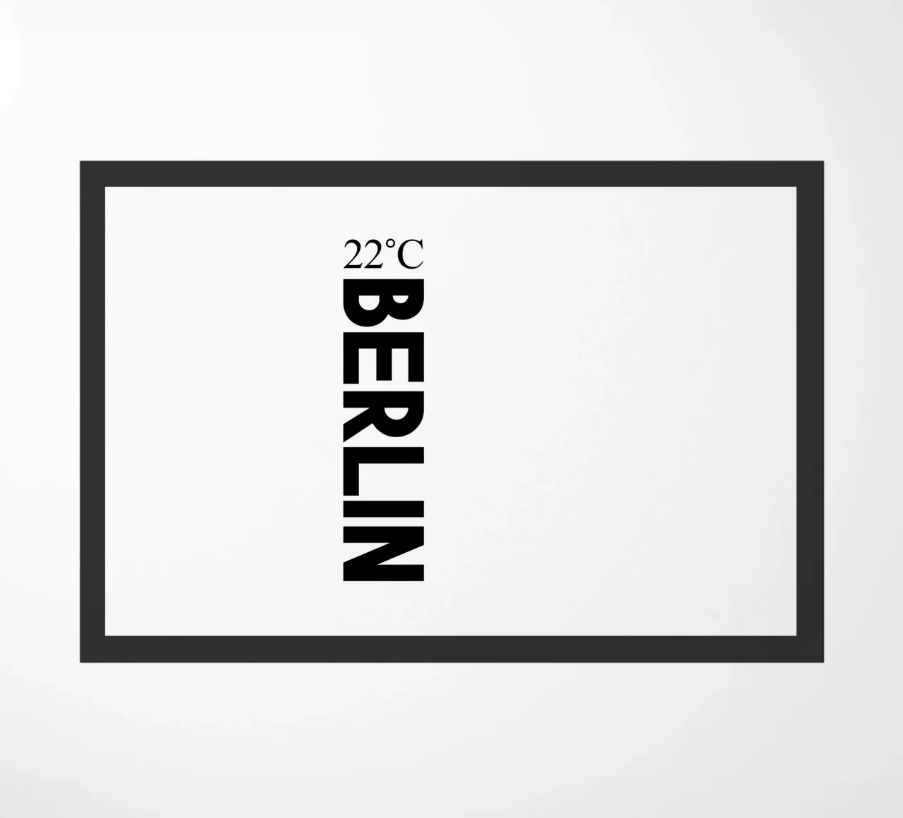 Berlin doormat by YV TYPOGRAPHY