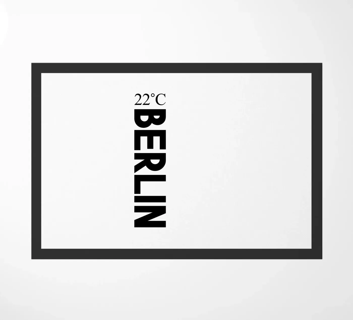 Berlin doormat by YV TYPOGRAPHY