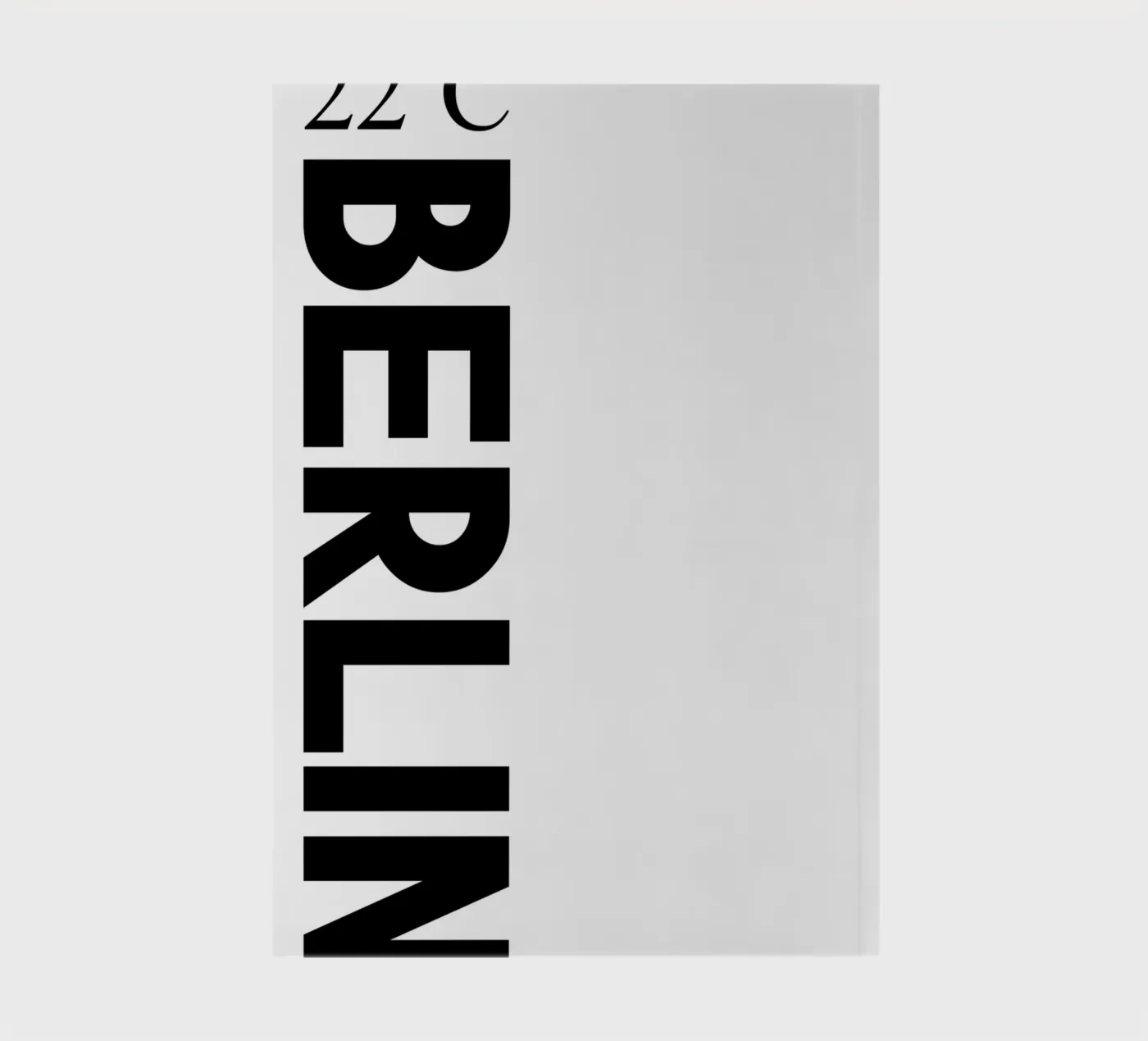 Berlin notebook by YV TYPOGRAPHY