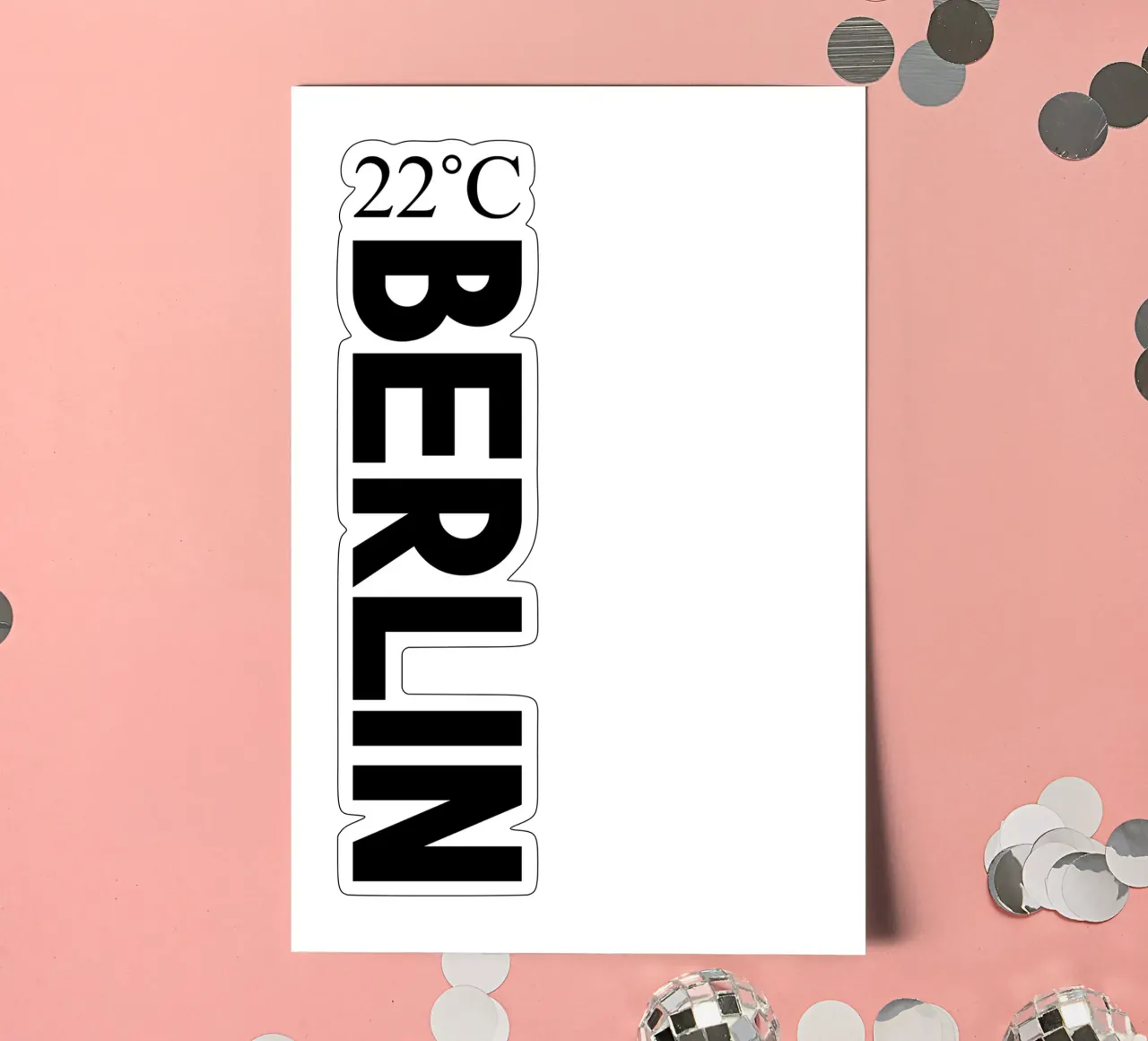 Berlin sticker sheet by YV TYPOGRAPHY