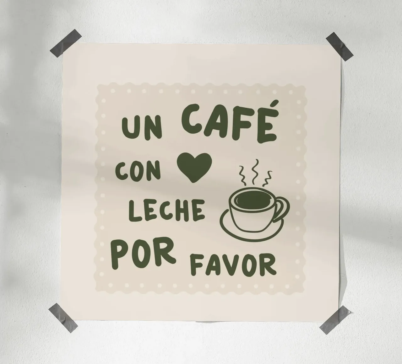 Un café con leche por favor carta hahnemühle da karenmenzenbach