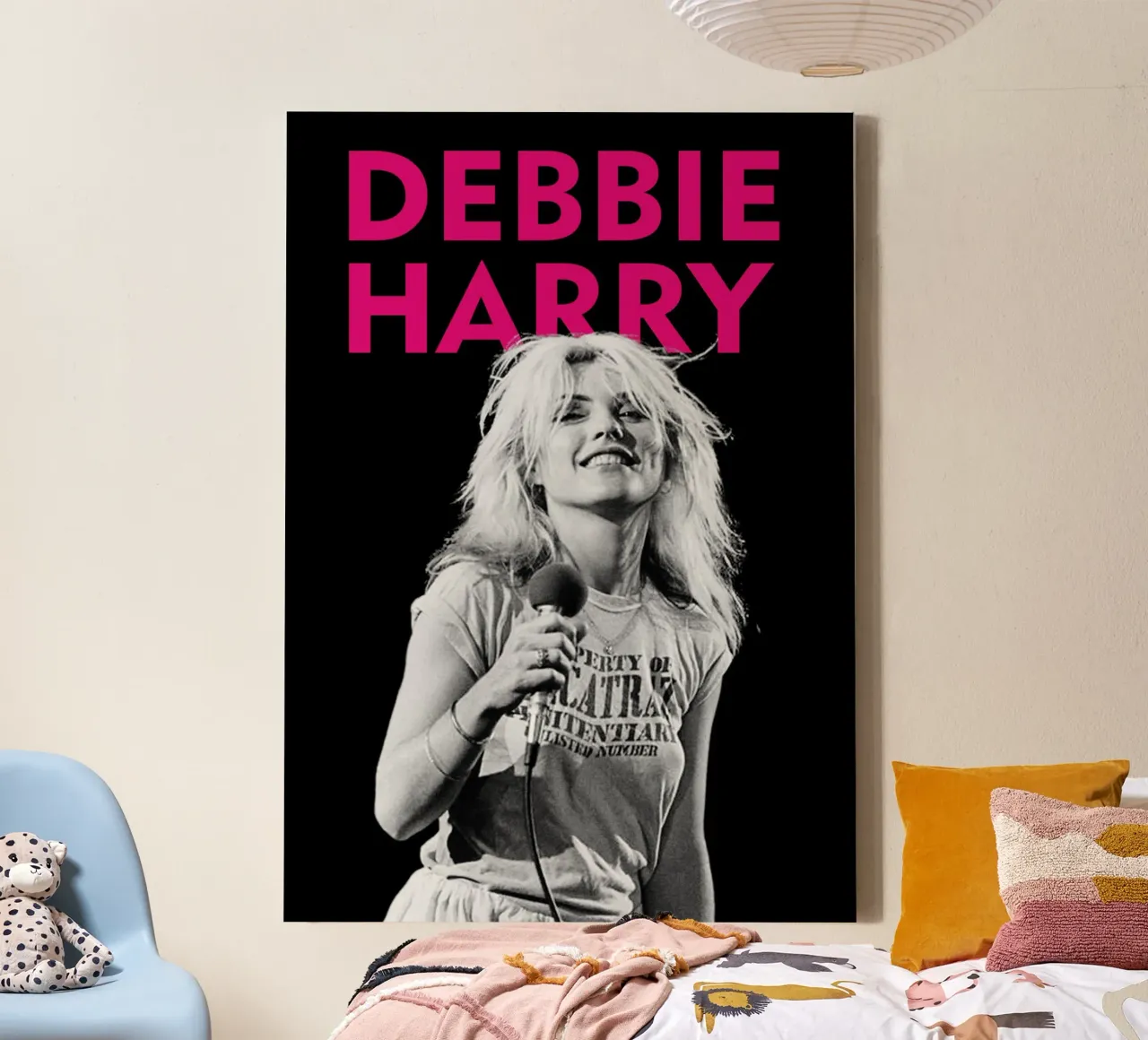 Debbie Harry - Blondie tela con Cornice a cassetta da Theidolastore