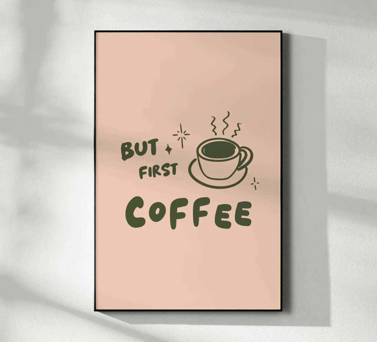 But first Coffee plexiglass da karenmenzenbach
