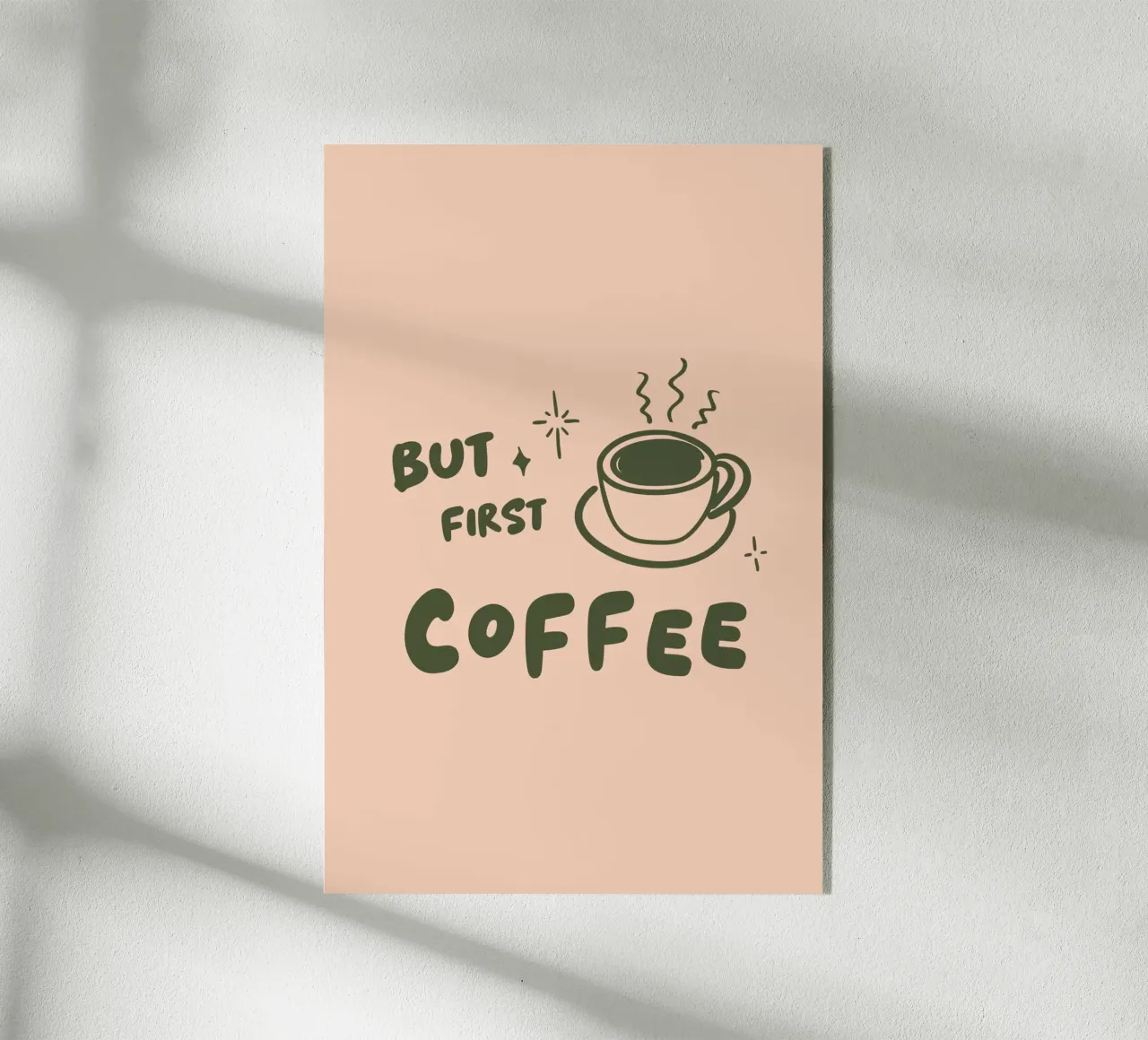 But first Coffee plexiglass da karenmenzenbach