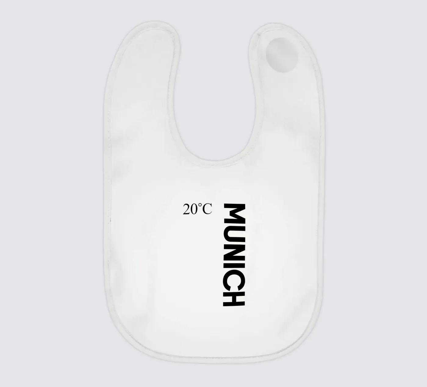 Munich baby bib by YV TYPOGRAPHY